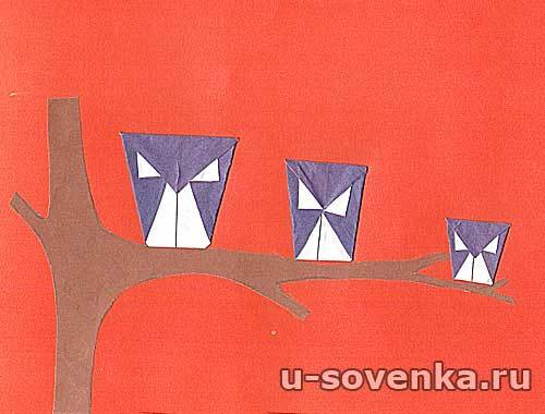 Оригами-аппликация 